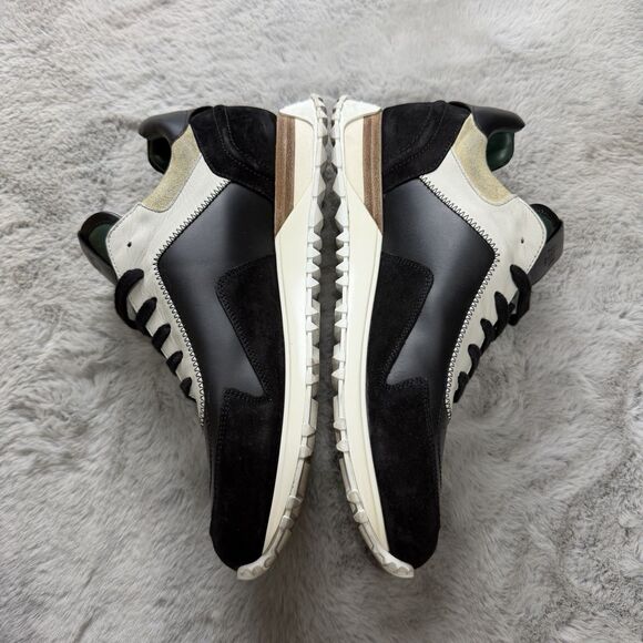 Fendi FF Logo Low Top Trainers Green Ivory Black  Men’s US Size 9.5 main image 7